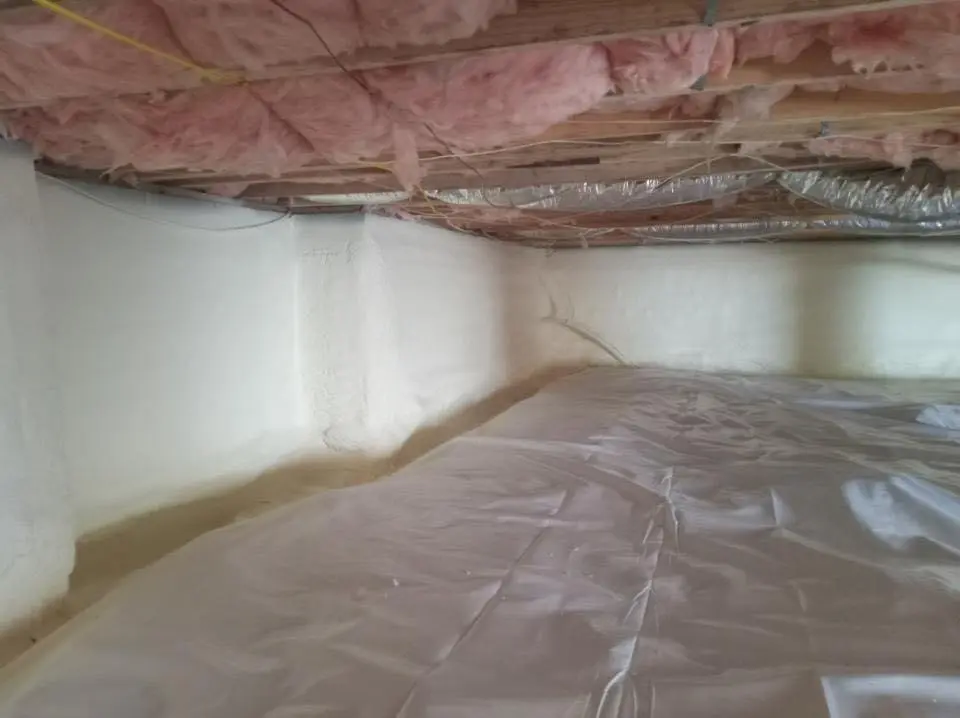 Crawl space encapsulation with closed-cell spray foam for Roof Waterproofing in Bradfordville